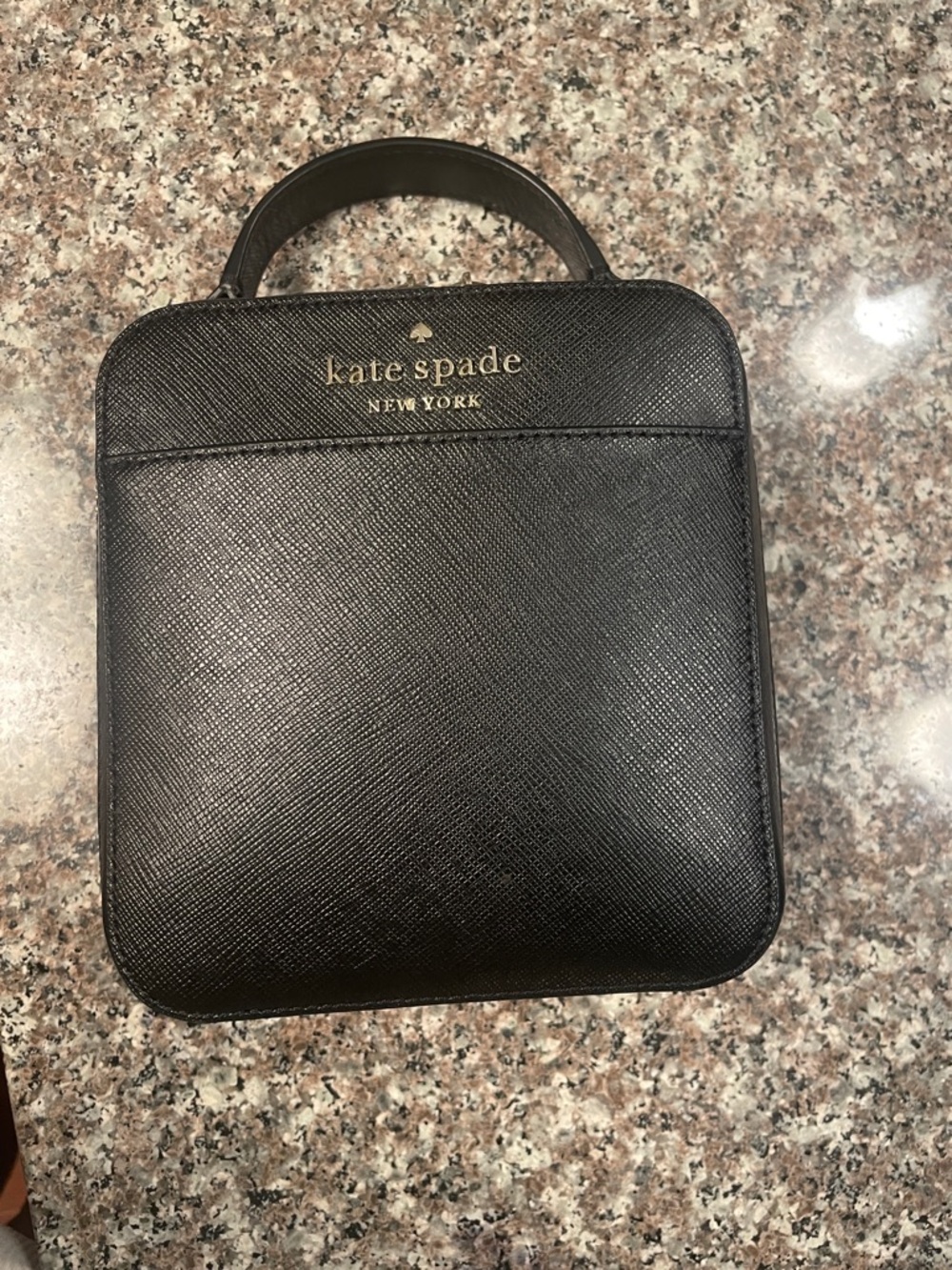 Kate Spade ♠️ New York Black Structured Top Handle Bag